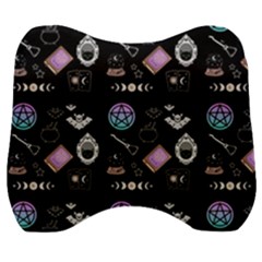 Witch Goth Pastel Pattern Velour Head Support Cushion