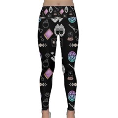 Witch Goth Pastel Pattern Lightweight Velour Classic Yoga Leggings