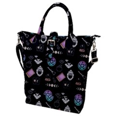 Witch Goth Pastel Pattern Buckle Top Tote Bag by NerdySparkleGoth