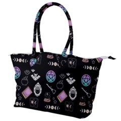 Witch Goth Pastel Pattern Canvas Shoulder Bag by NerdySparkleGoth