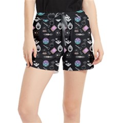 Witch Goth Pastel Pattern Runner Shorts