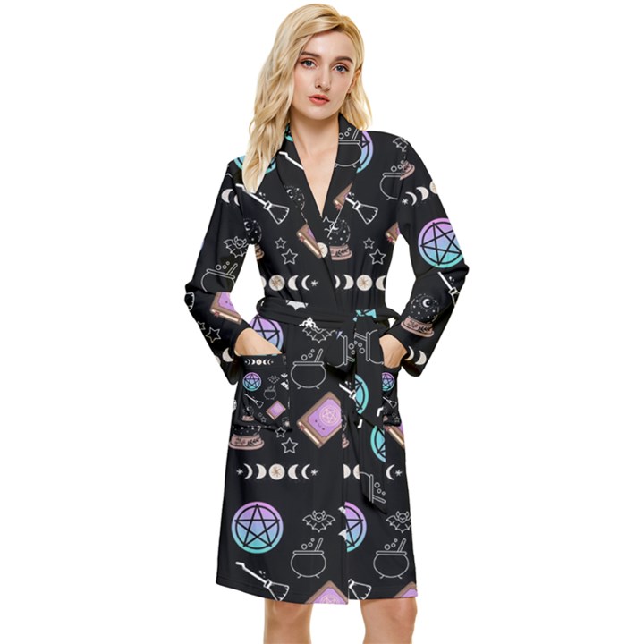 Witch Goth Pastel Pattern Robe