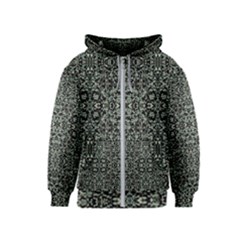 Initricate Ornate Abstract Print Kids  Zipper Hoodie