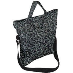 Initricate Ornate Abstract Print Fold Over Handle Tote Bag