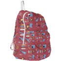 50s Small Print Foldable Lightweight Backpack View3