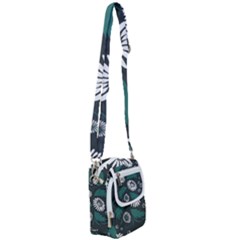 Folk Flowers Pattern Shoulder Strap Belt Bag by Eskimos