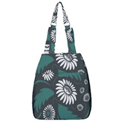 Folk Flowers Pattern Center Zip Backpack by Eskimos