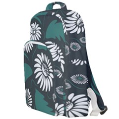 Folk Flowers Pattern Double Compartment Backpack by Eskimos