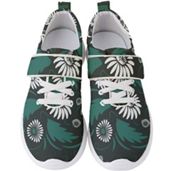 Folk Flowers Pattern Men s Velcro Strap Shoes by Eskimos