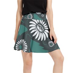 Folk Flowers Pattern Waistband Skirt by Eskimos