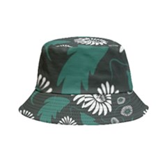 Folk Flowers Pattern Inside Out Bucket Hat