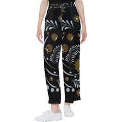 Folk Flowers Pattern Women s Pants  by Eskimos