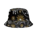 Folk flowers pattern Inside Out Bucket Hat View4