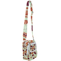 Folk Flowers Pattern Shoulder Strap Belt Bag by Eskimos