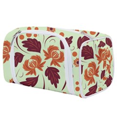 Folk Flowers Pattern Toiletries Pouch by Eskimos