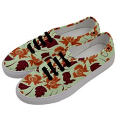 Folk Flowers Pattern Men s Classic Low Top Sneakers by Eskimos