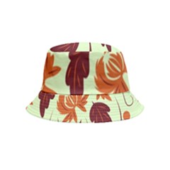 Folk Flowers Pattern Bucket Hat (kids)