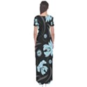 Folk flowers pattern Short Sleeve Maxi Dress View2