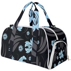 Folk Flowers Pattern Burner Gym Duffel Bag by Eskimos