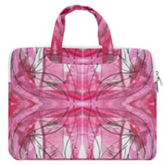 Magenta Symmetry Iv Macbook Pro Double Pocket Laptop Bag by kaleidomarblingart