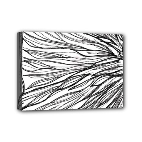 Monochrome Module Mini Canvas 7  X 5  (stretched) by kaleidomarblingart