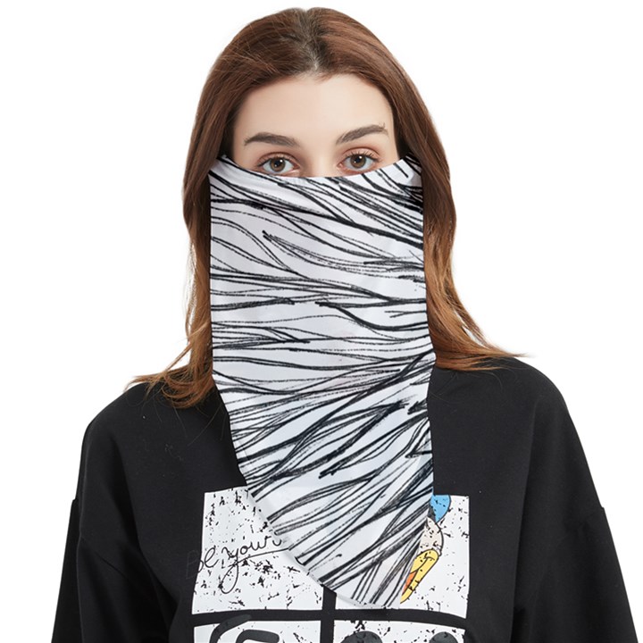 Monochrome Module Face Covering Bandana (Triangle)