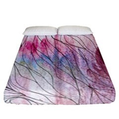 Flowing Petals Fitted Sheet (california King Size) by kaleidomarblingart