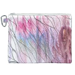 Flowing Petals Canvas Cosmetic Bag (xxl) by kaleidomarblingart