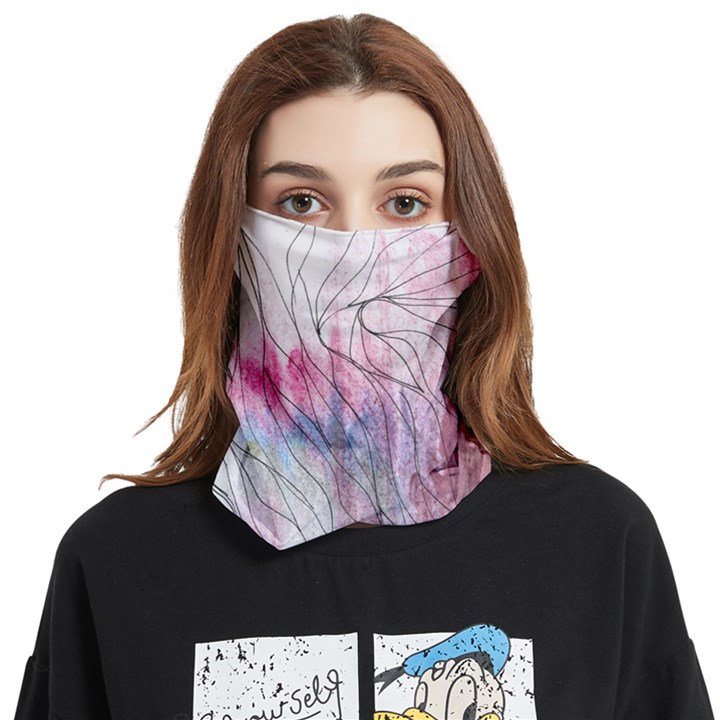 Flowing petals Face Covering Bandana (Two Sides)