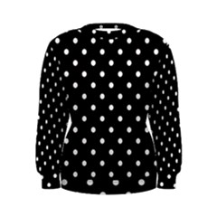 1950 Black White Dots Women s Sweatshirt by SomethingForEveryone