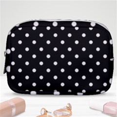 1950 Black White Dots Make Up Pouch (small) by SomethingForEveryone