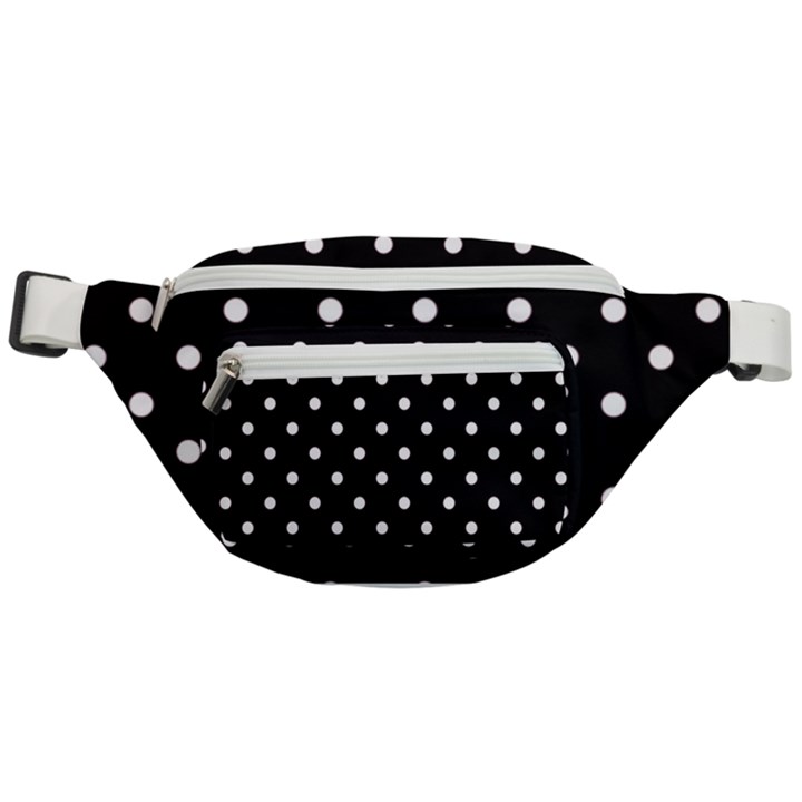 1950 Black White Dots Fanny Pack