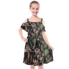 Dunn Kids  Cut Out Shoulders Chiffon Dress by MRNStudios