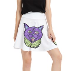 Creeper Cat Waistband Skirt by PaperLovesInk