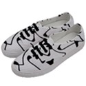 Black And White Abstract Linear Decorative Art Men s Classic Low Top Sneakers View2