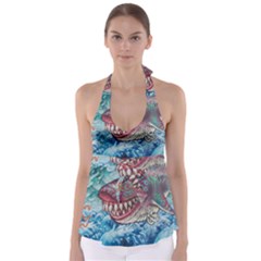 Wth Shark Babydoll Tankini Top