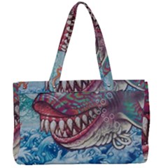 Wth Shark Canvas Work Bag