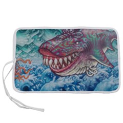 Wth Shark Pen Storage Case (l)