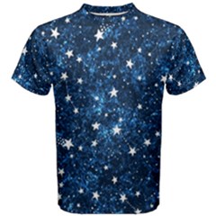 Dark Blue Stars Men s Cotton Tee