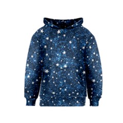 Dark Blue Stars Kids  Pullover Hoodie