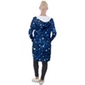 Dark Blue Stars Hooded Pocket Cardigan View2