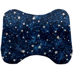 Dark Blue Stars Head Support Cushion