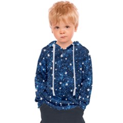 Dark Blue Stars Kids  Overhead Hoodie