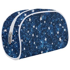 Dark Blue Stars Make Up Case (medium) by AnkouArts