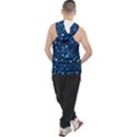 Dark Blue Stars Men s Sleeveless Hoodie View2