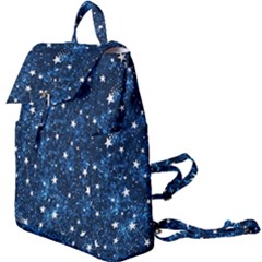 Dark Blue Stars Buckle Everyday Backpack by AnkouArts