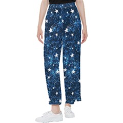 Dark Blue Stars Women s Pants 