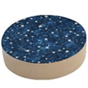 Dark Blue Stars Wooden Bottle Opener (Round) View1