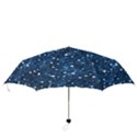 Dark Blue Stars Folding Umbrellas View3