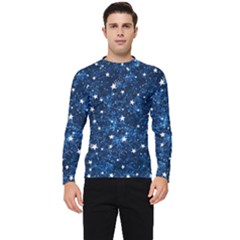 Dark Blue Stars Men s Long Sleeve Rash Guard